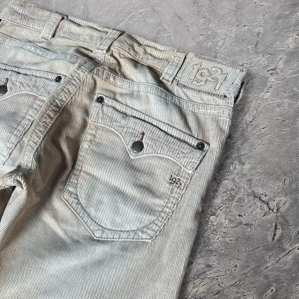 1921 VTG Y2K embroidered corduroy bootcut flare perfect fit pants